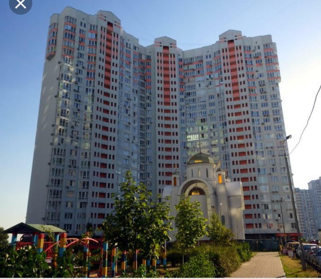 Panoramic View Lux Apartment On Metro Osokorky Kiev Eksteriør billede